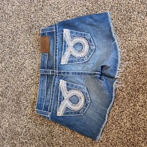 Size 25 Big Star factory distressed shorts